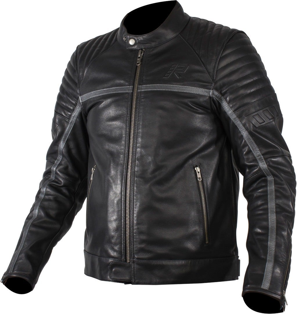 Rukka Yorkton Motorcycle Leather Jacket black/silver 66 Figure 1