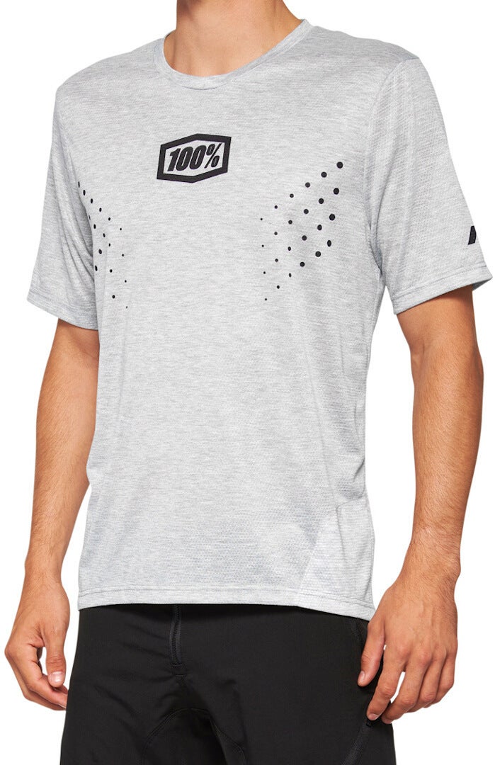 100% Airmatic Mesh Kortärmad cykeltröja grå L Figur 1