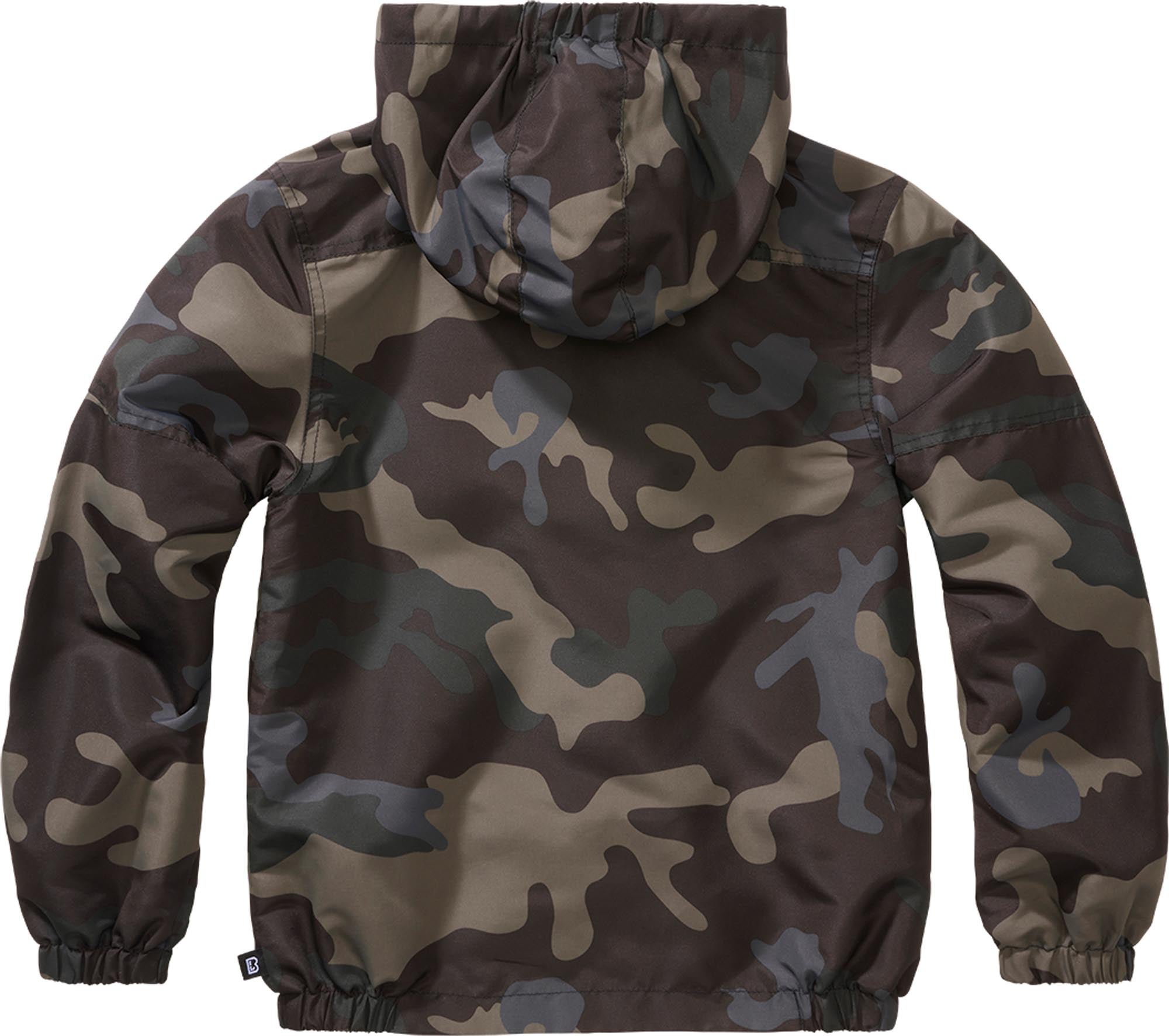 Brandit Summer Frontzip Windbreaker Kinderjas Donkere camouflage 170-176 Figuur 2