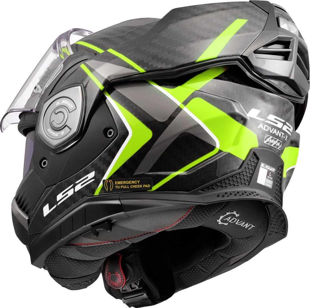 LS2 FF901 Advant X Carbon Future II Casco Giallo neon XL (61/62) Figura 12