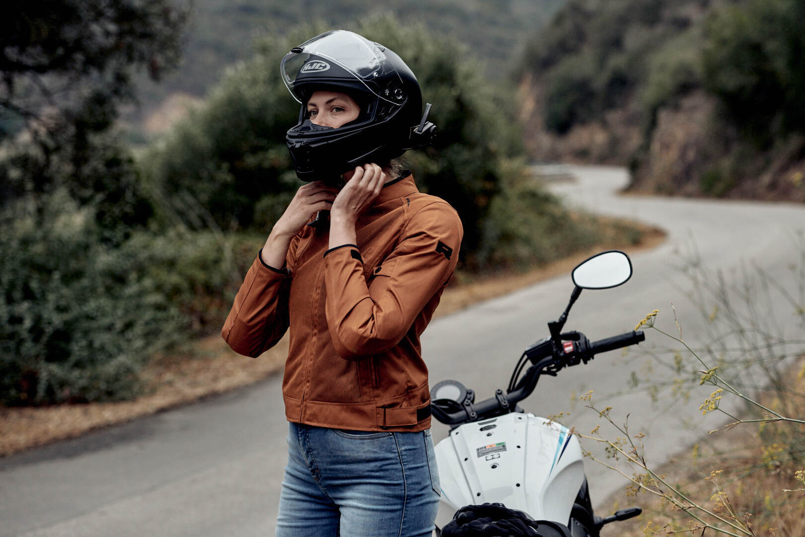 Richa Airsummer Ladies Motorcycle Textile Jacket brown XL Figure 4