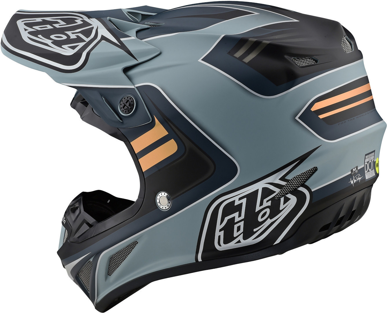 Troy Lee Designs SE4 Flash MIPS Motocross Helm grau/silber 2XL Abbildung 7