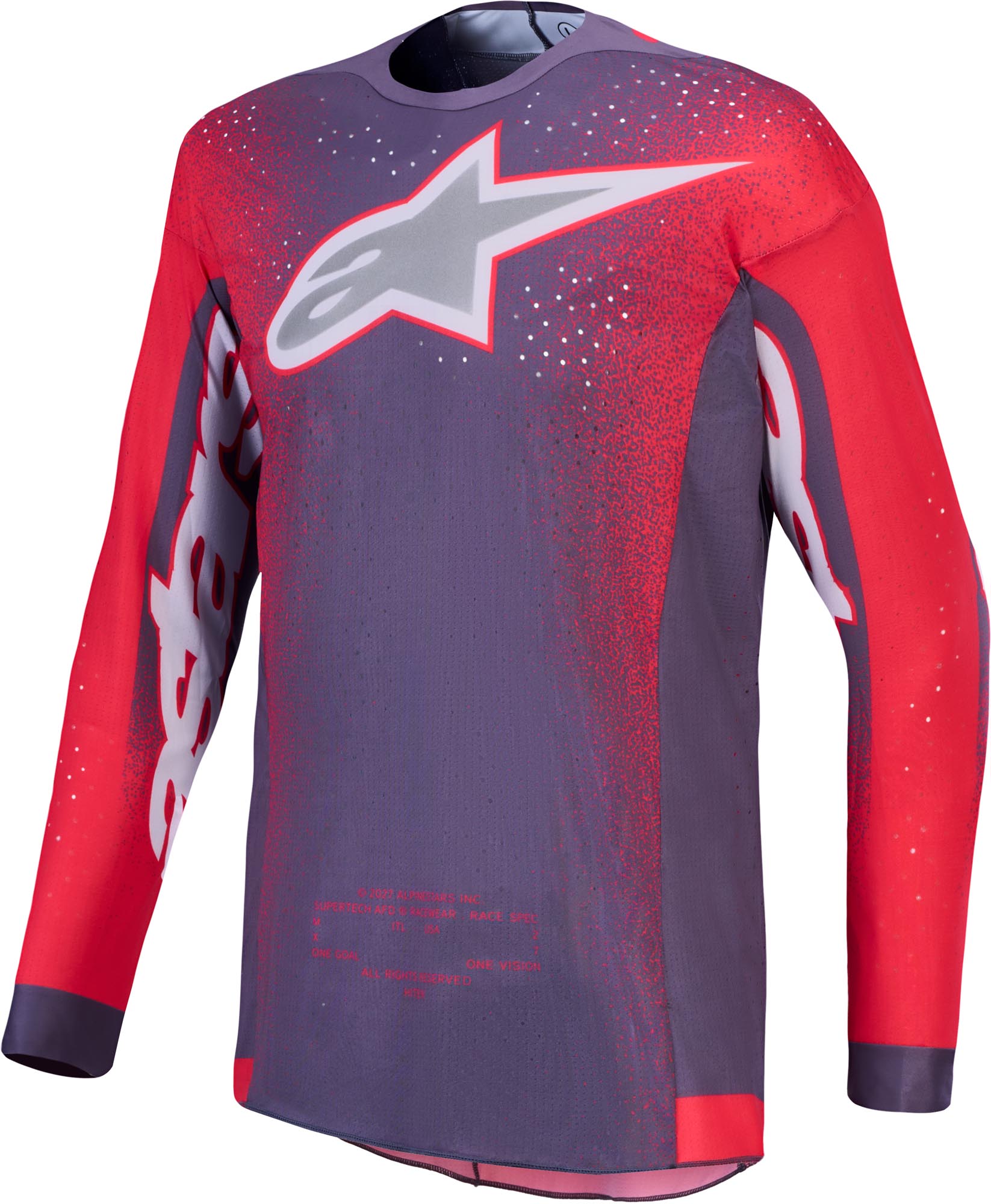 Alpinestars Supertech Hiten AFD Φανέλα μοτοκρός γκρι/κόκκινο L Γράφημα 1