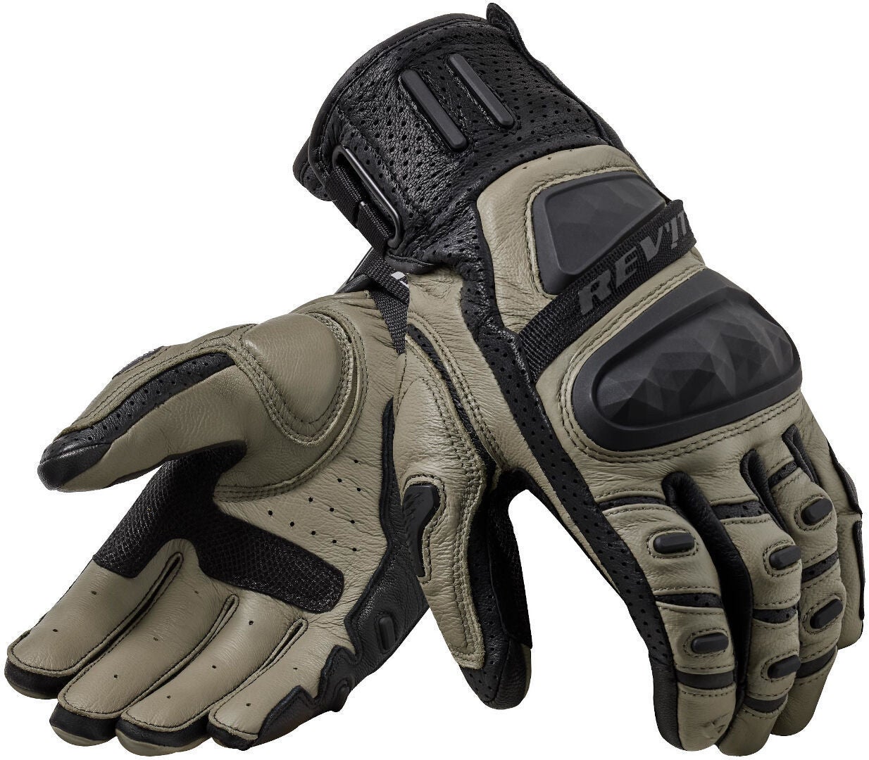 Revit Cayenne 2 Motorcykelhandsker Sort/sand 3XL Figur 1