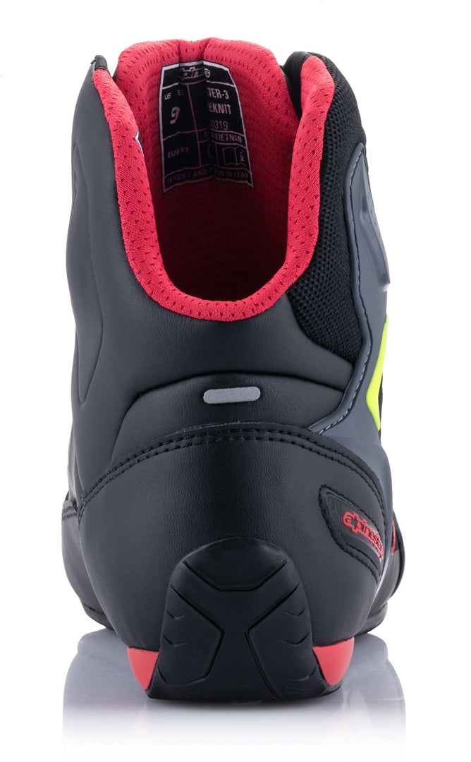 Alpinestars Faster 3 Rideknit Motorcykel sko sort/rød/gul 6,5 (38,5) Figur 4