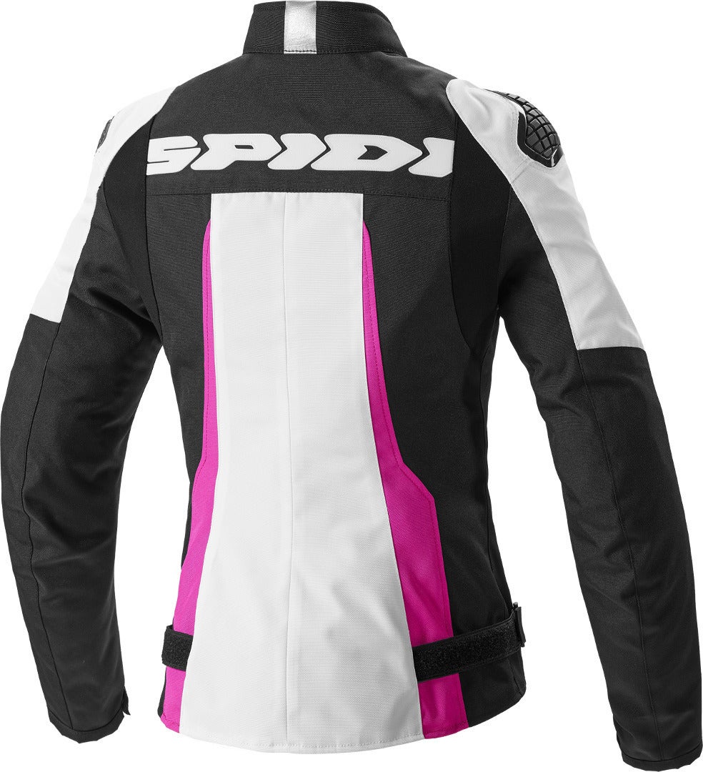 Spidi Sport Warrior Tex Women Motorcycle Textile Jacket black/white/pink S Figure 2