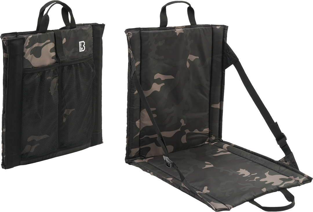 Brandit Scaun pliabil Negru/Camuflaj Figura 1