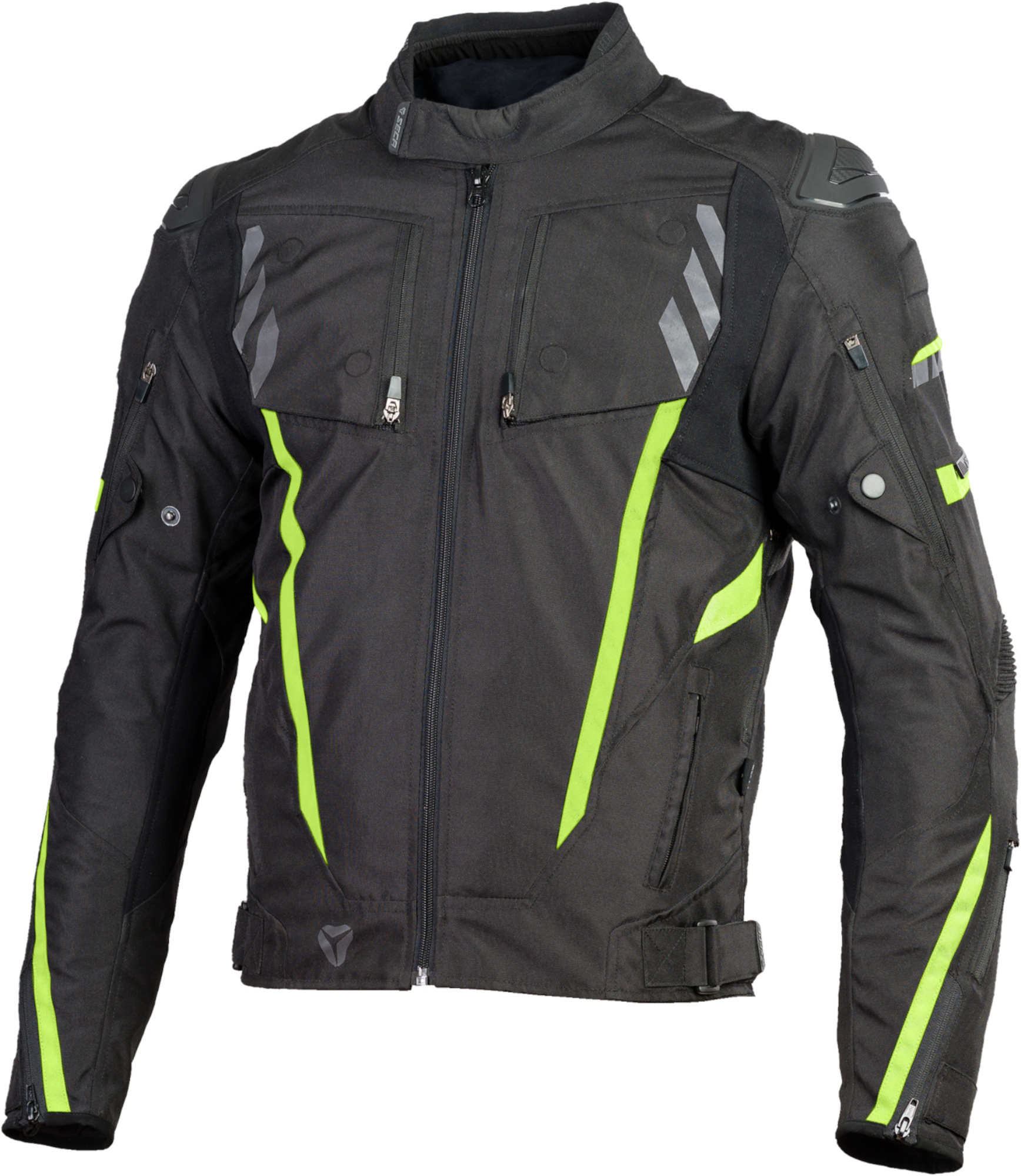 Seca Avatar II Motorcycle Textile Jacket black/yellow M Figure 1
