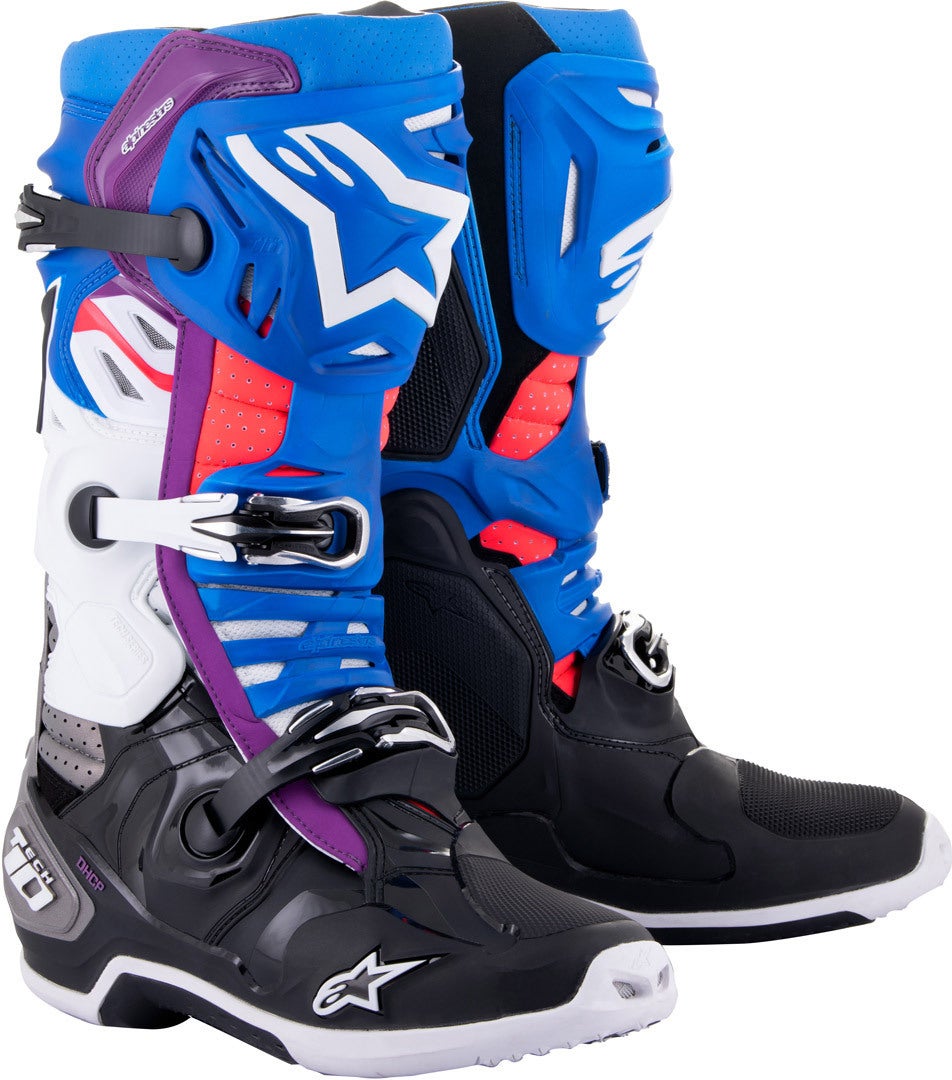 Alpinestars Tech 10 Supervented Motokrosové boty černá/modrá/bílá 10 (44,5) Obrázek 1
