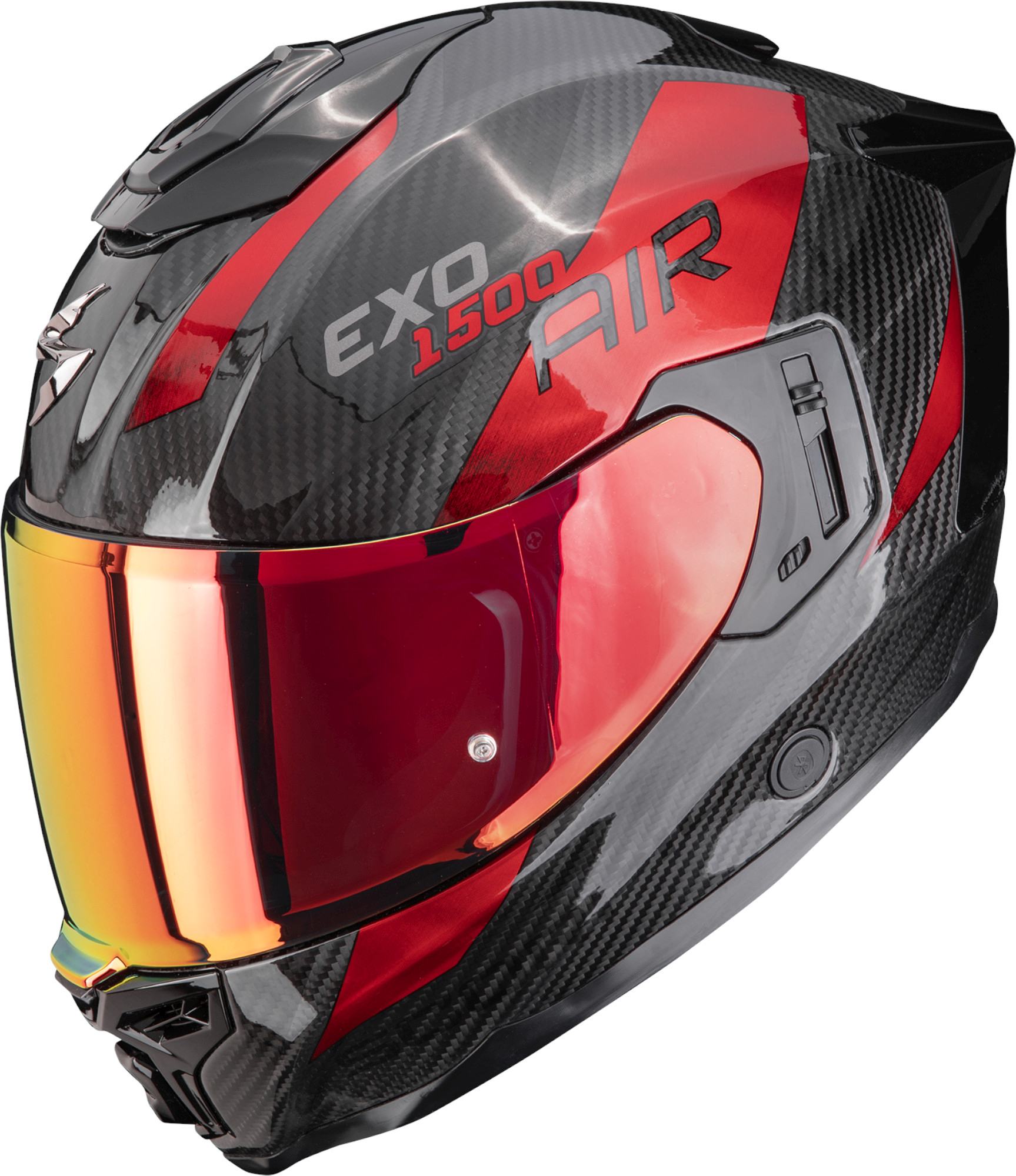 Scorpion Exo-1500 Carbon Air Platted Полнолицевой шлем чёрный/красный L (59/60) Рисунок 1