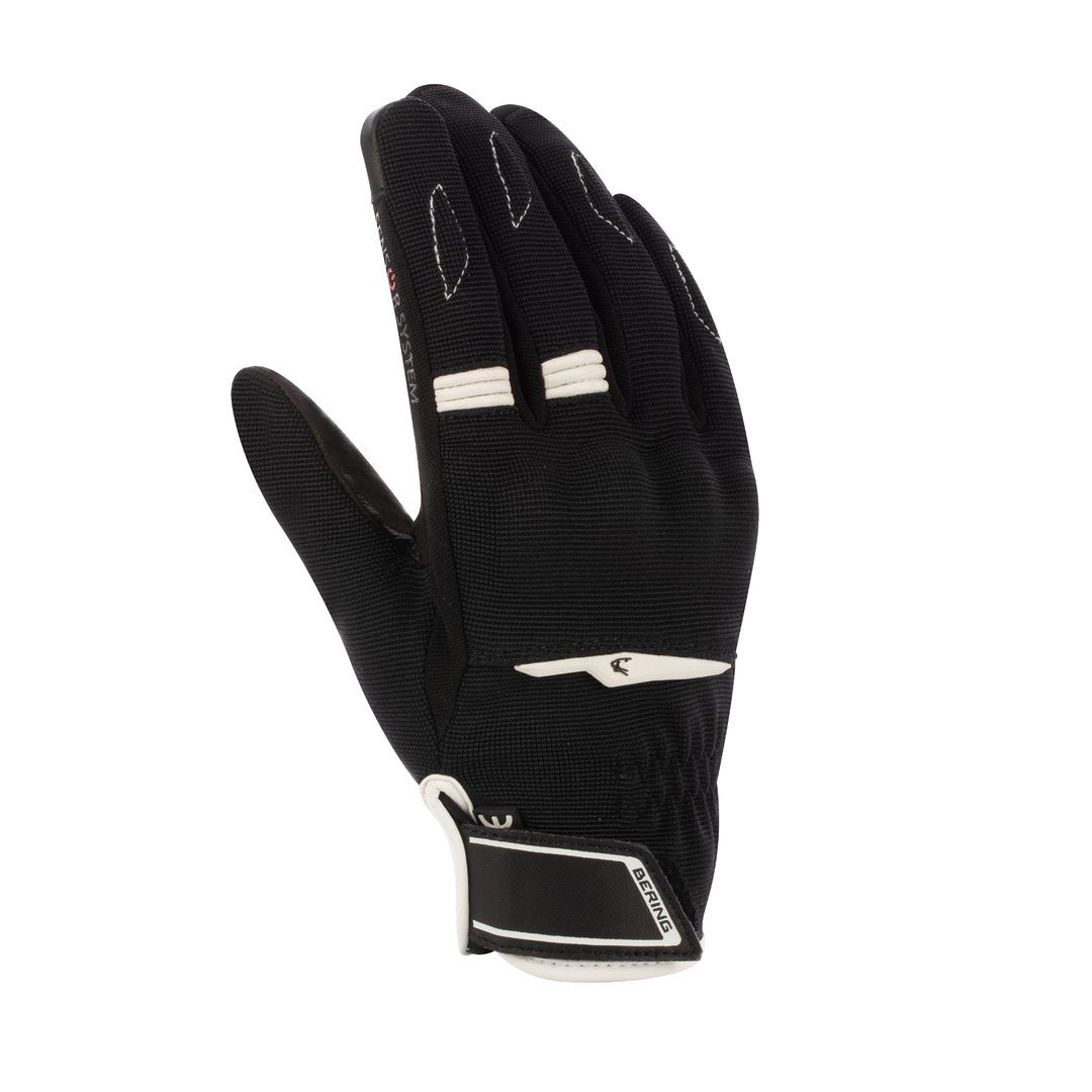 Bering Fletcher Evo Motorcykelhandsker til damer Sort/hvid M Figur 1