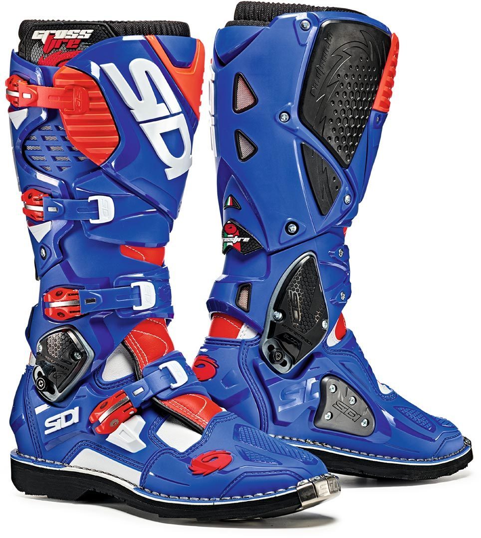 Sidi Crossfire 3 Motocross Boots blue/white/red 42 Figure 1