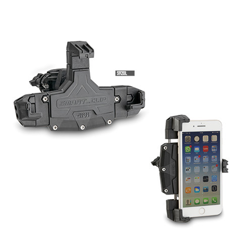 GIVI Universal Navi Halterung für Smartphone für Lenker mit Rohr-Durchmesser von 8 bis 35 mm Figur 1