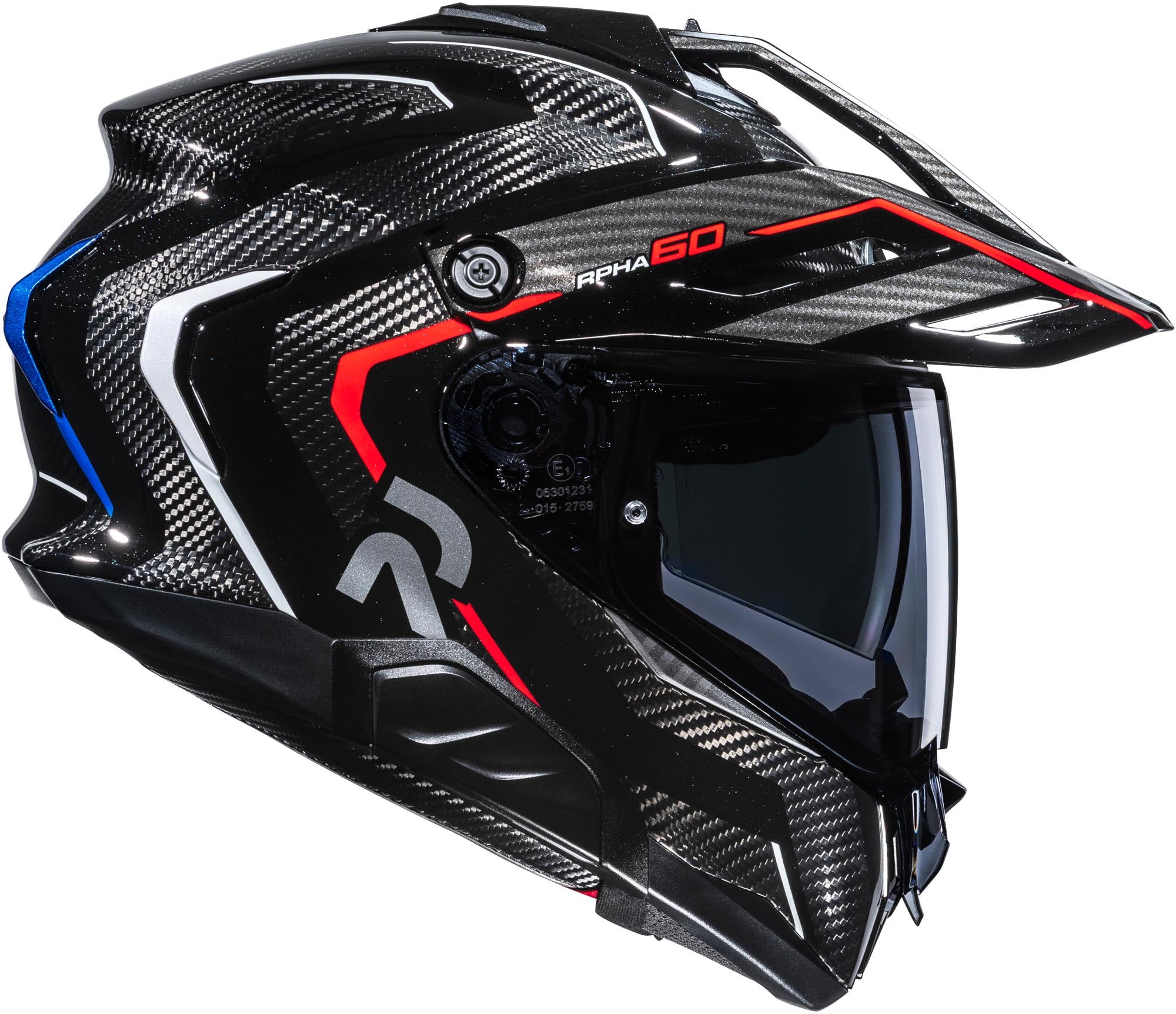HJC RPHA 60 Carbon Oure Enduro Helmet black/red/grey S (55/56) Figure 7
