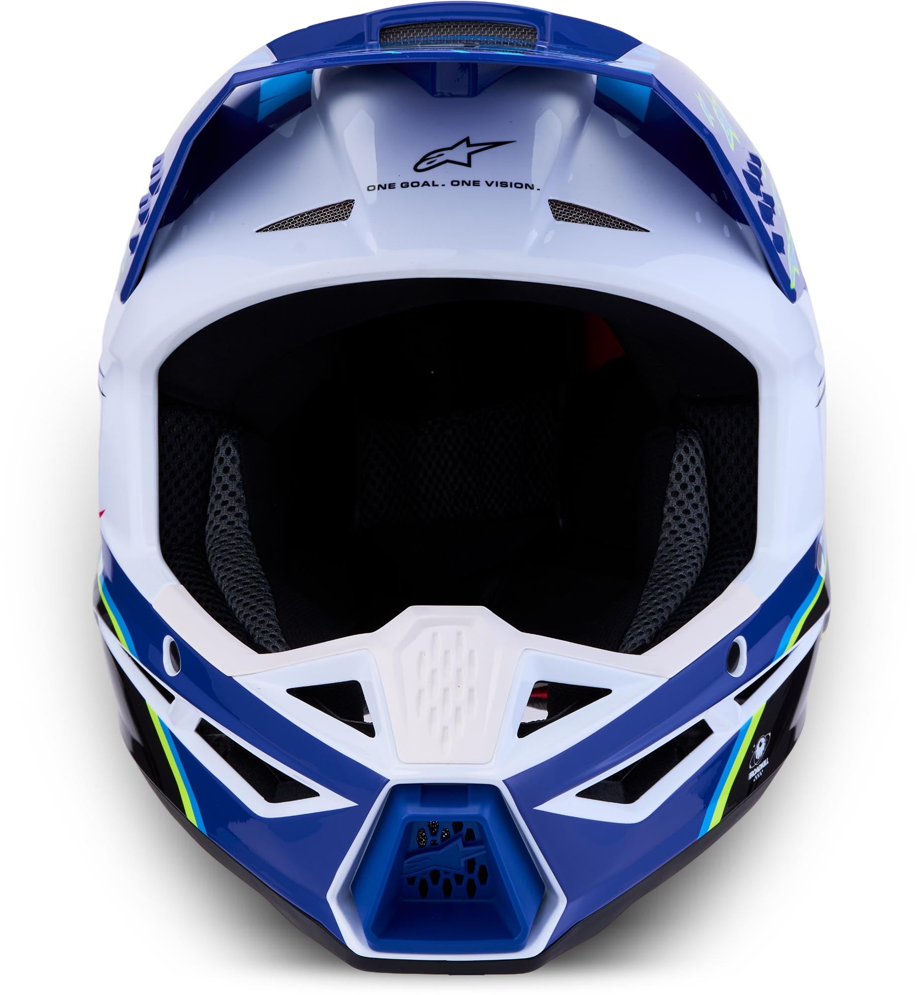 Alpinestars S-M3 Falcon Casco da motocross giovanile blu/bianco/nero Y/L (52/53) Figura 6