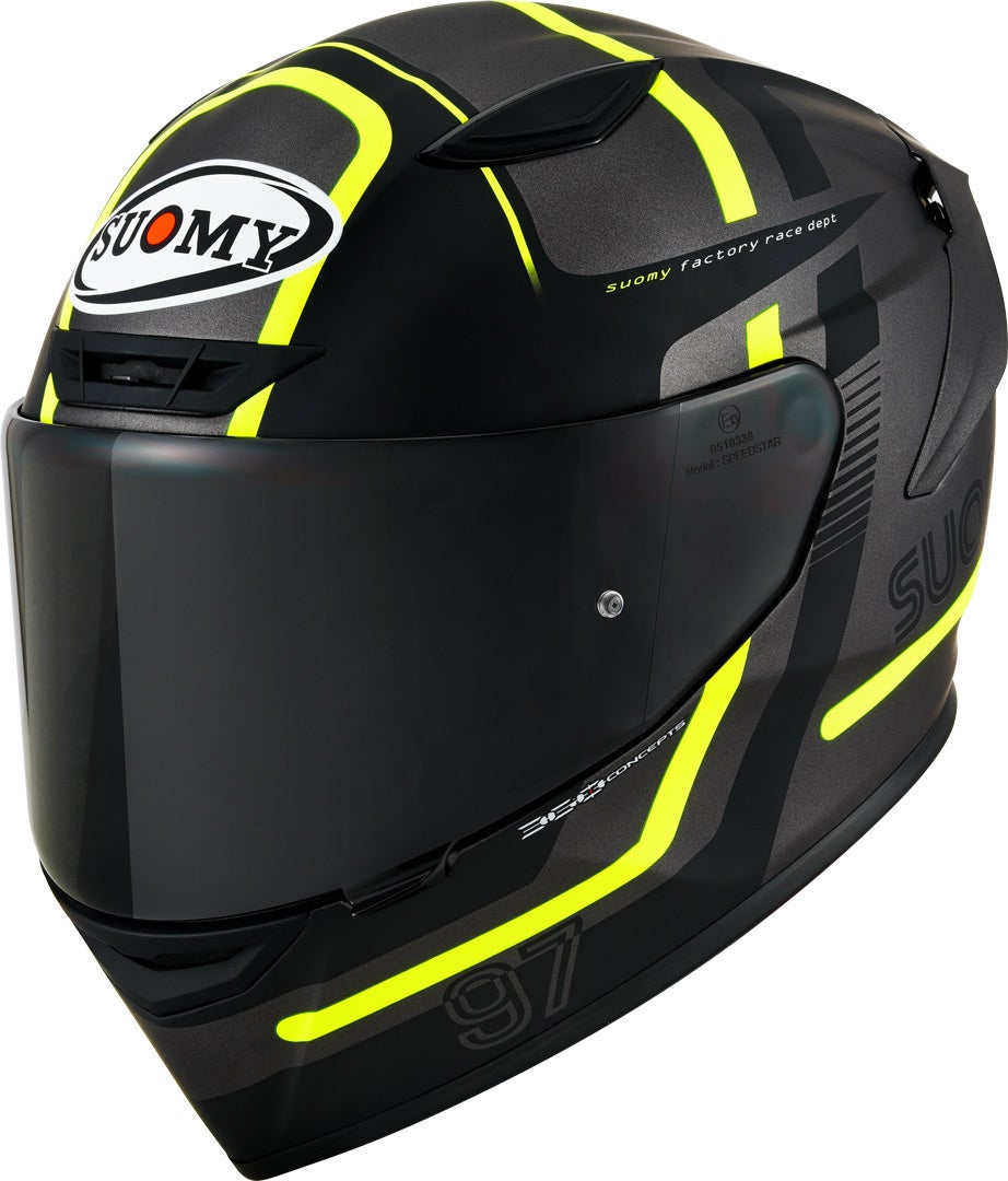 Suomy Track-1 Ninety Seven 2023 Helmet black/yellow S (55/56) Figure 1