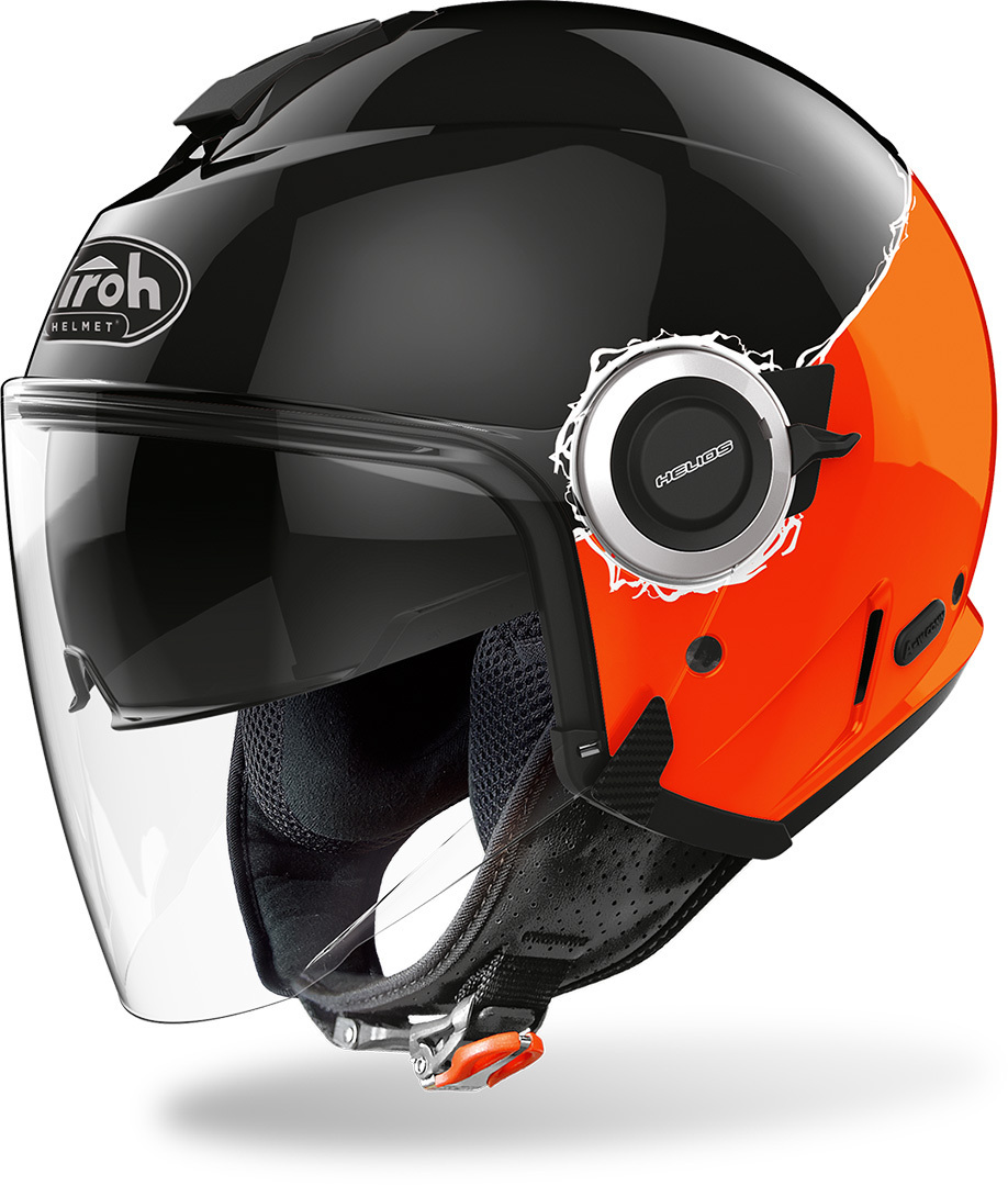 Airoh Helyos Fluo Capacete a jato preto/vermelho MC (57/58) Figura 1