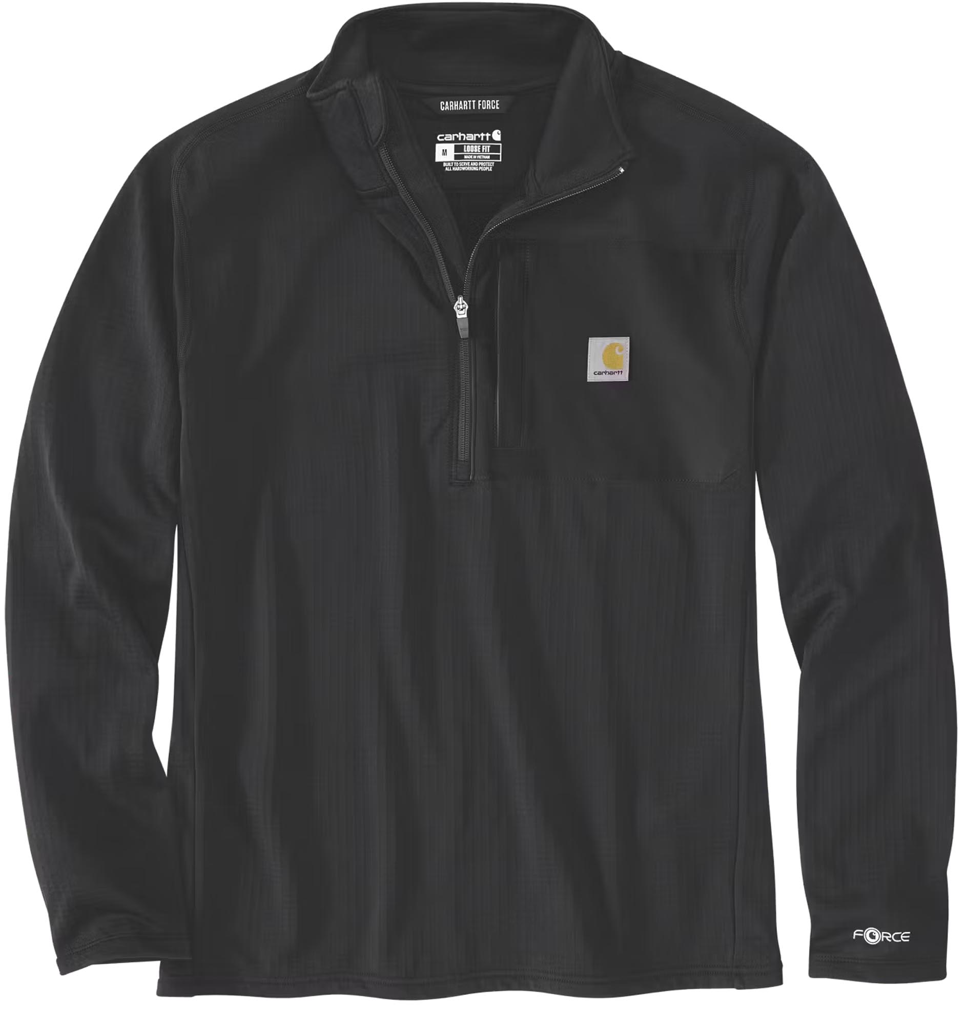 Carhartt Force Ironwood Relaxed Half-Zip Mock Neck Sweatshirt schwarz M Abbildung 1