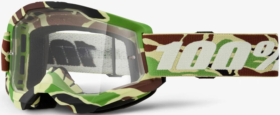 100% Strata 2 War Camo Chrome Motocross Glasögon Figur 2