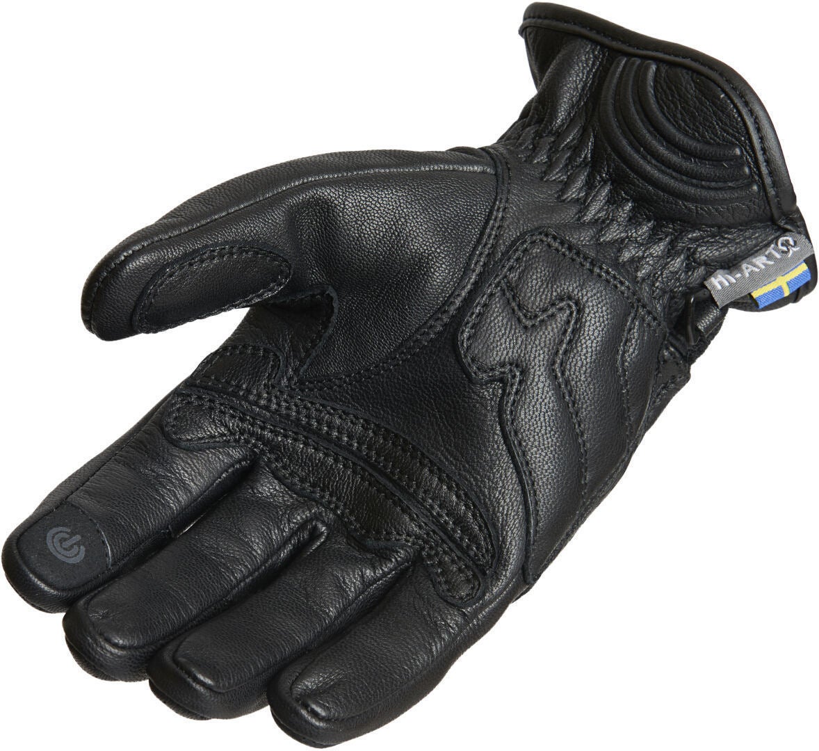 Lindstrands Lauder Motorcykelhandsker Sort 6 Figur 2