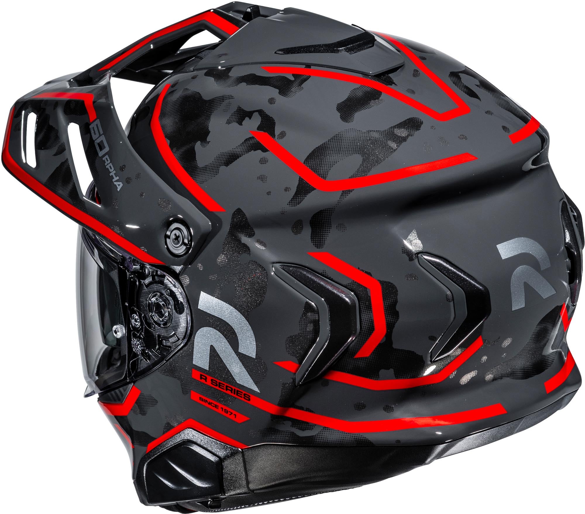 HJC RPHA 60 Kiva Enduro Helmet black/red XL (60/61) Figure 3