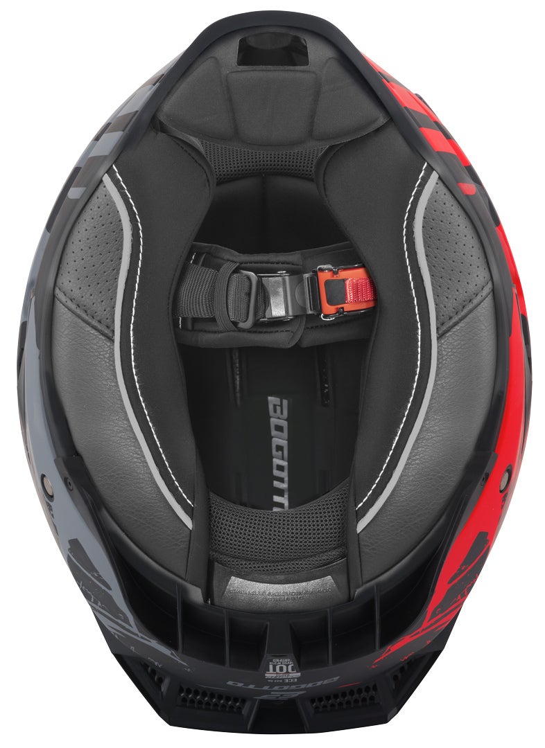 Bogotto Rapto Demon Casque Gris/rouge mat XL Figure 19