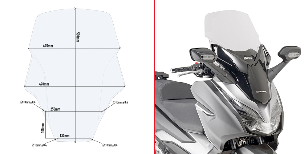 GIVI Vindruta Figur 1