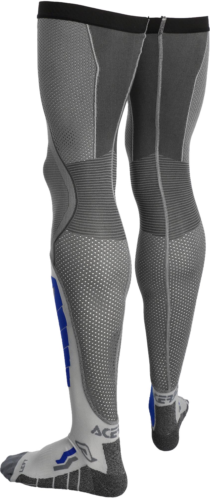 Acerbis X-Leg Vented Pro Chaussettes de genou de motocross Gris/bleu L/XL Figure 3