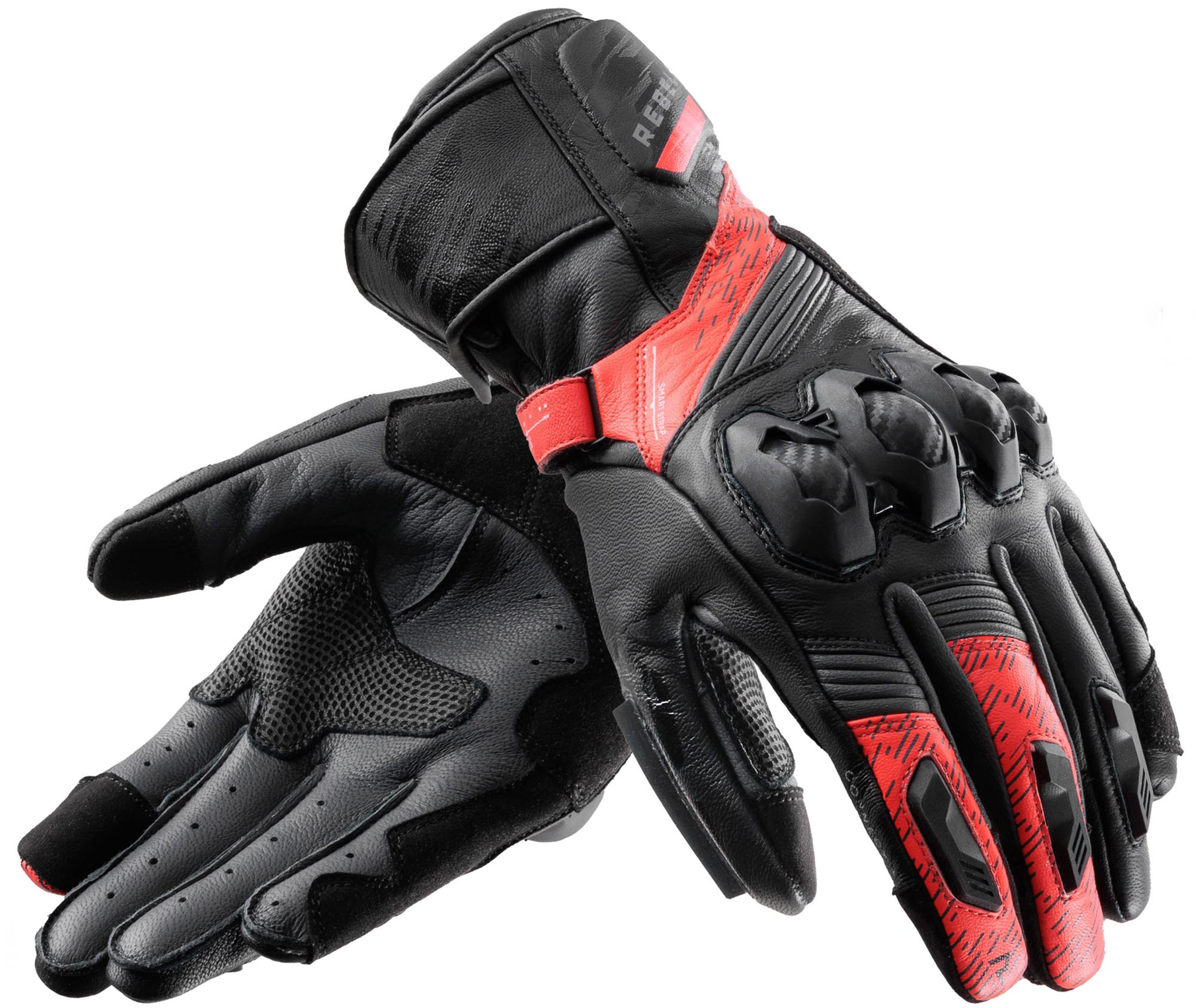 Rebelhorn Viper Motorhandschoenen zwart/grijs/rood XL Figuur 1