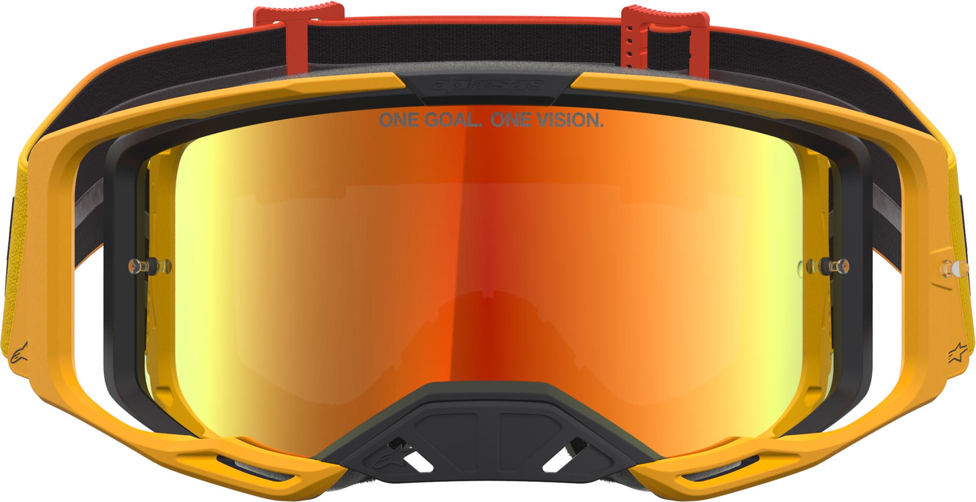 Alpinestars Vision 8 Amber Mirror Motocross Goggles orange/black Figure 4