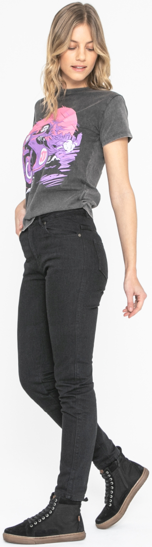 John Doe Jane High Mono XTM Dame Motorcykel Jeans Sort 29/34 Figur 9