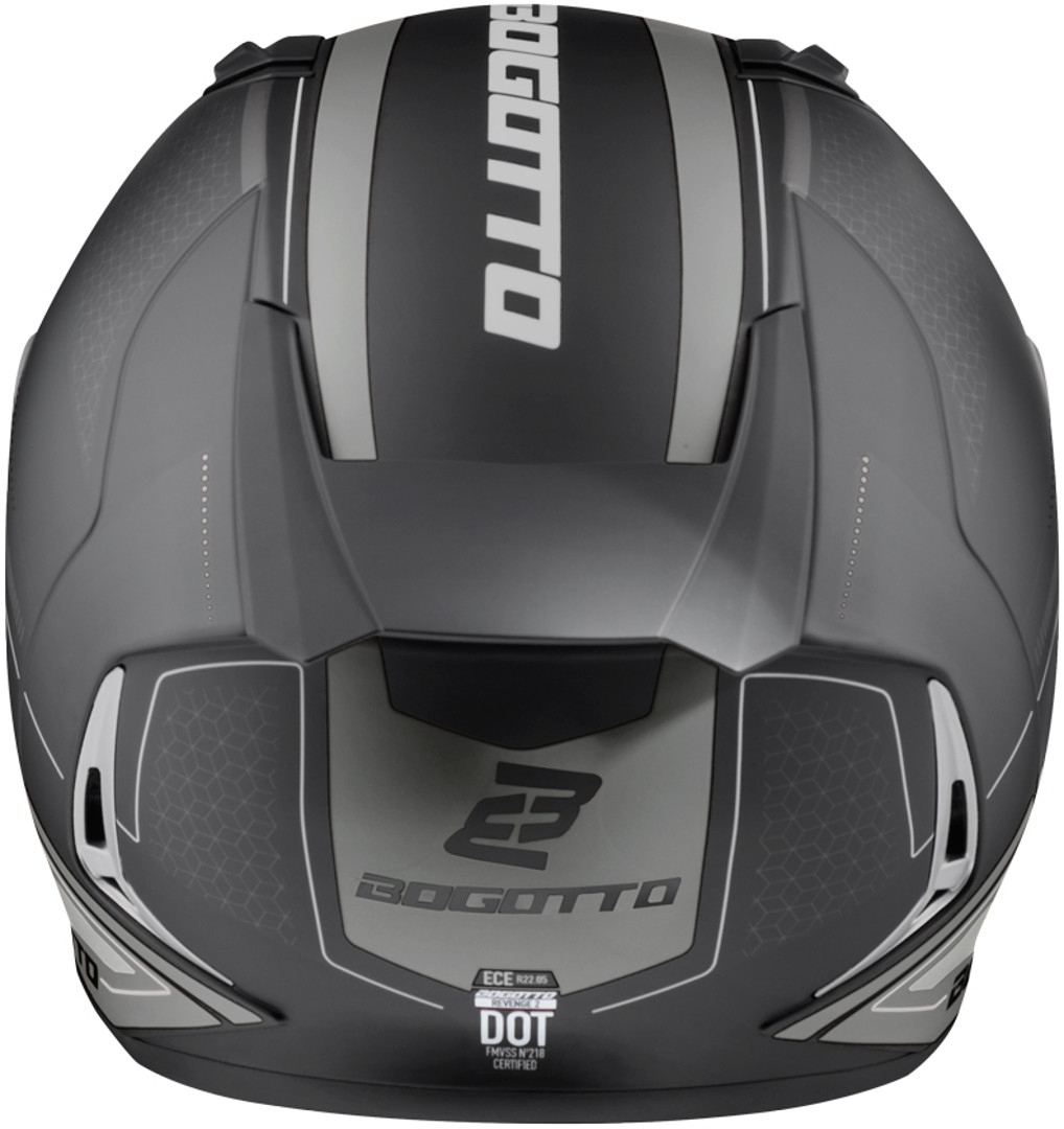 Bogotto FF110 Cinder Hjelm Sort matt/titanium L Figur 7