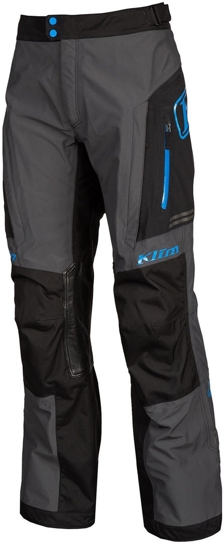 Klim Traverse Gore-Tex Motorcykel tekstil bukser grå/sort/blå Long 32 Figur 1