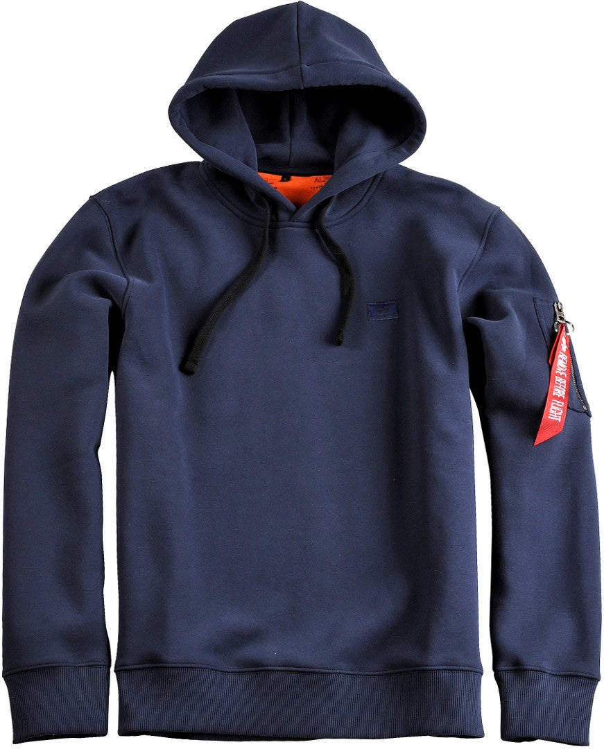 Alpha Industries X-Fit Hettegenser Mørkeblå XXS Figur 1