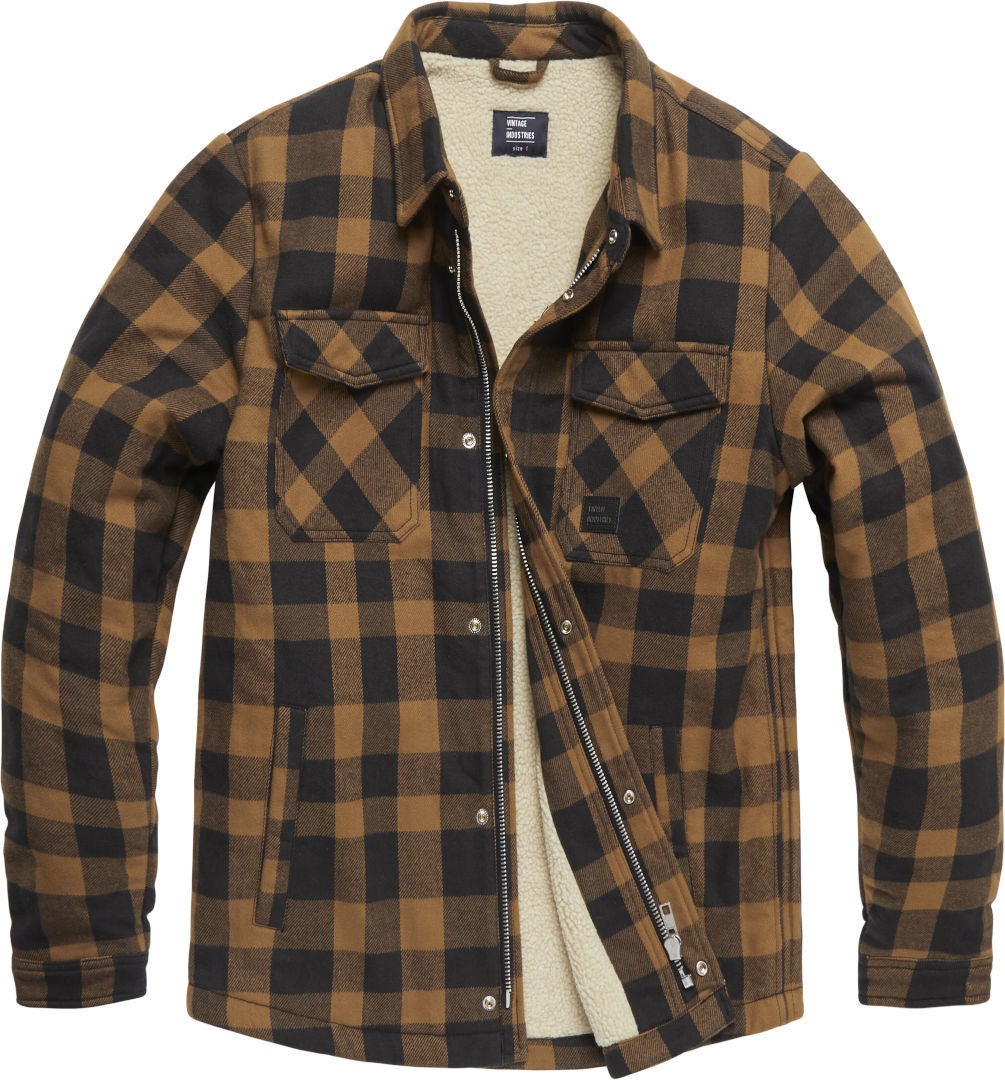 Side view of Vintage Industries Heavyweight Sherpa Shirt