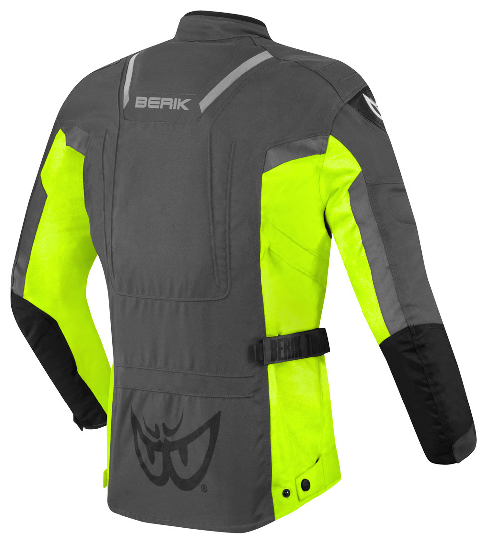 Berik Tourer Waterproof Motorcycle Textile Jacket grey/yellow 56 Figure 2