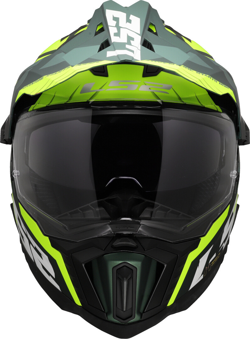 LS2 MX701 Explorer Spire Cască de motocross verde mat/galben neon S (55/56) Figura 8