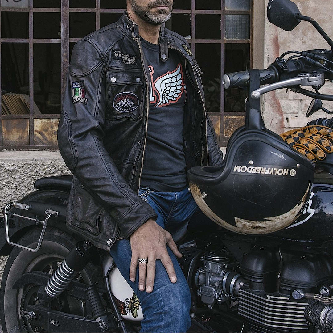 HolyFreedom Quattro Evolution Motorcycle Leather Jacket black XXL Figure 9