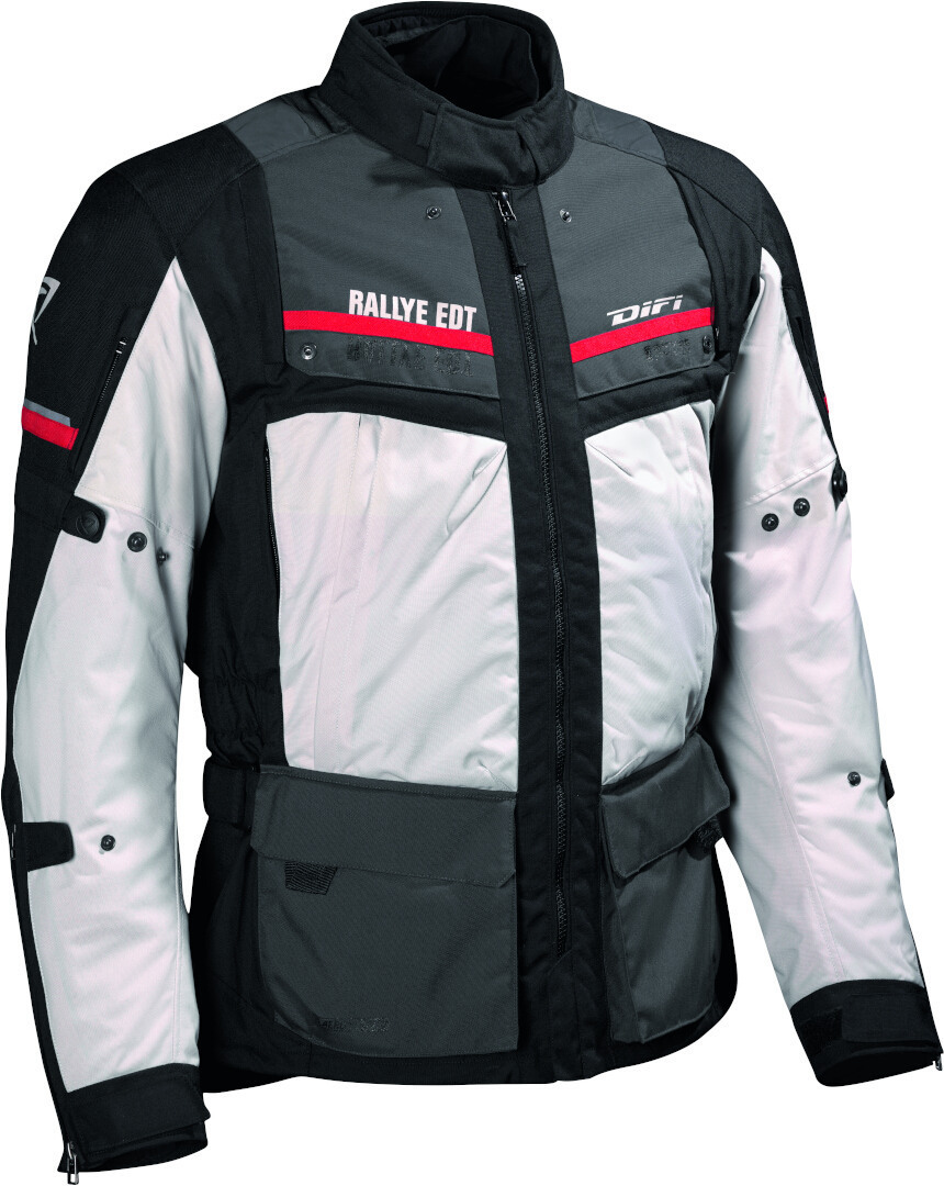 DIFI Sierra Nevada 3 Aerotex waterproof Motorcycle Textile Jacket black/grey L Figure 1