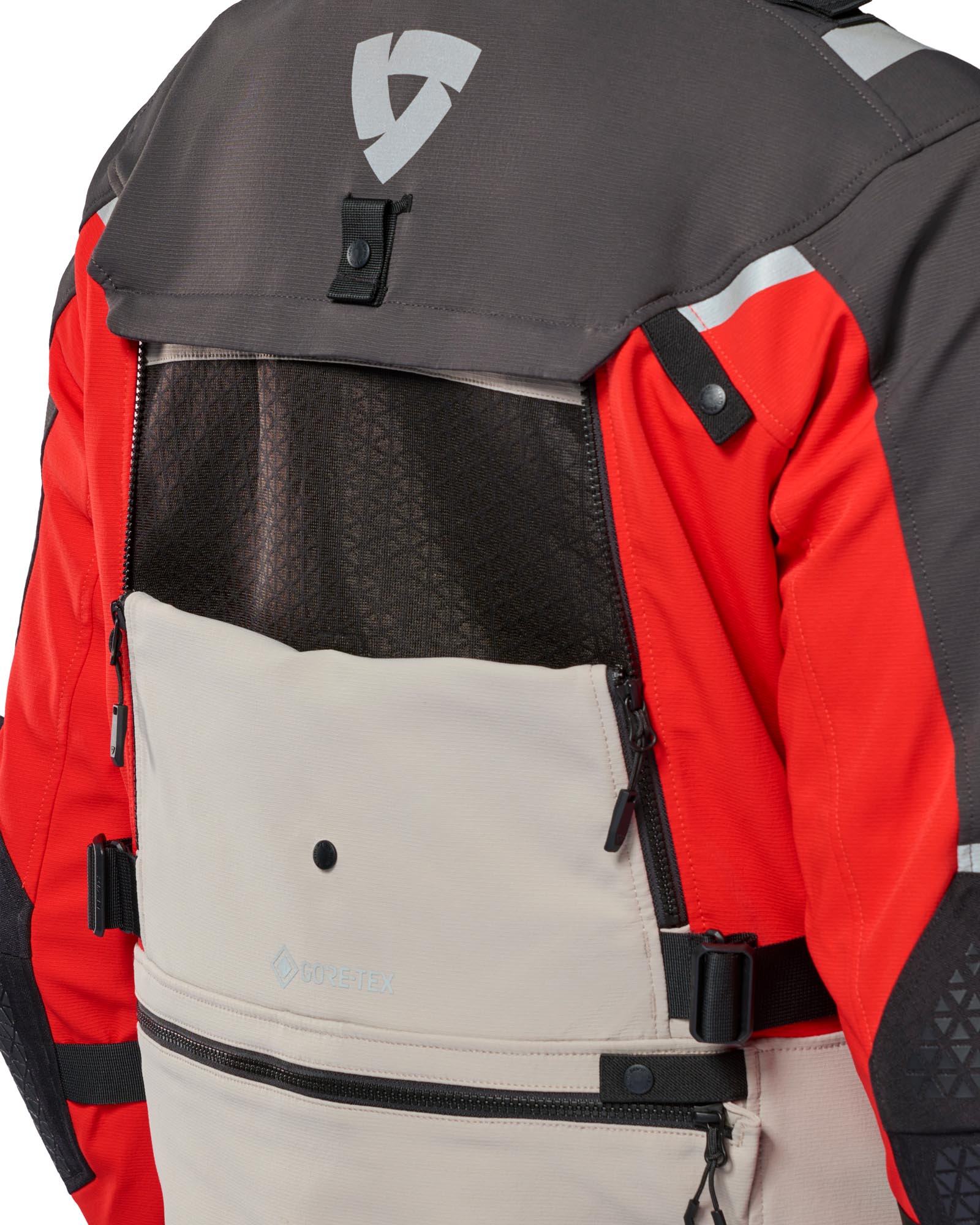 Revit Defender 4 GTX Veste textile moto imperméable anthracite/rouge S Figure 7