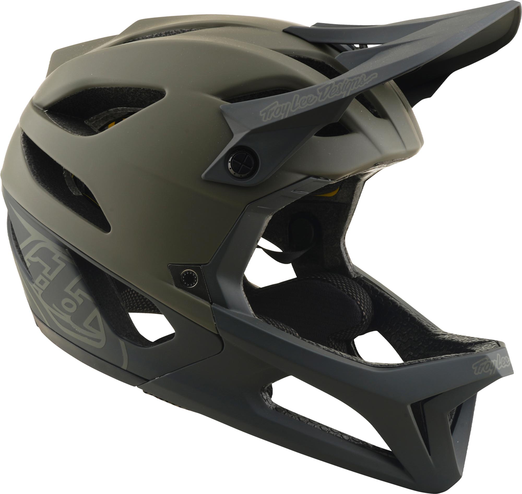 Troy Lee Designs Stage MIPS Drone Downhill Helm anthracite/green XS-S (54/56) Figure 2