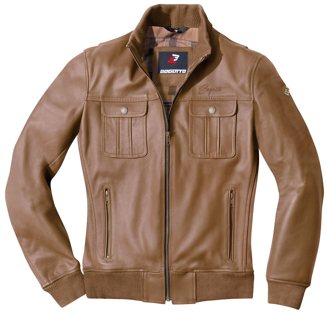 Bogotto Brooklyn Motorcycle Leather Jacket brown 48 Figure 5