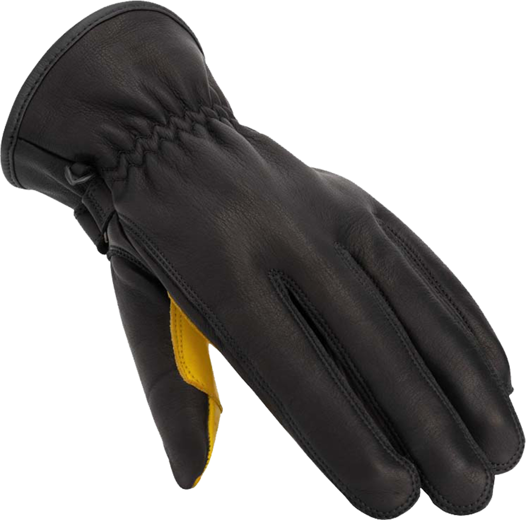 Rusty Stitches Johnny V2 Motorrad Handschuhe schwarz/gelb M Abbildung 1