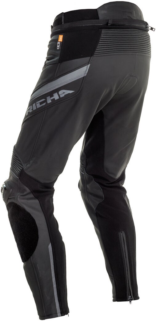 Richa Viper 2 Street perforerede motorcykel læderbukser Sort 54 Figur 2