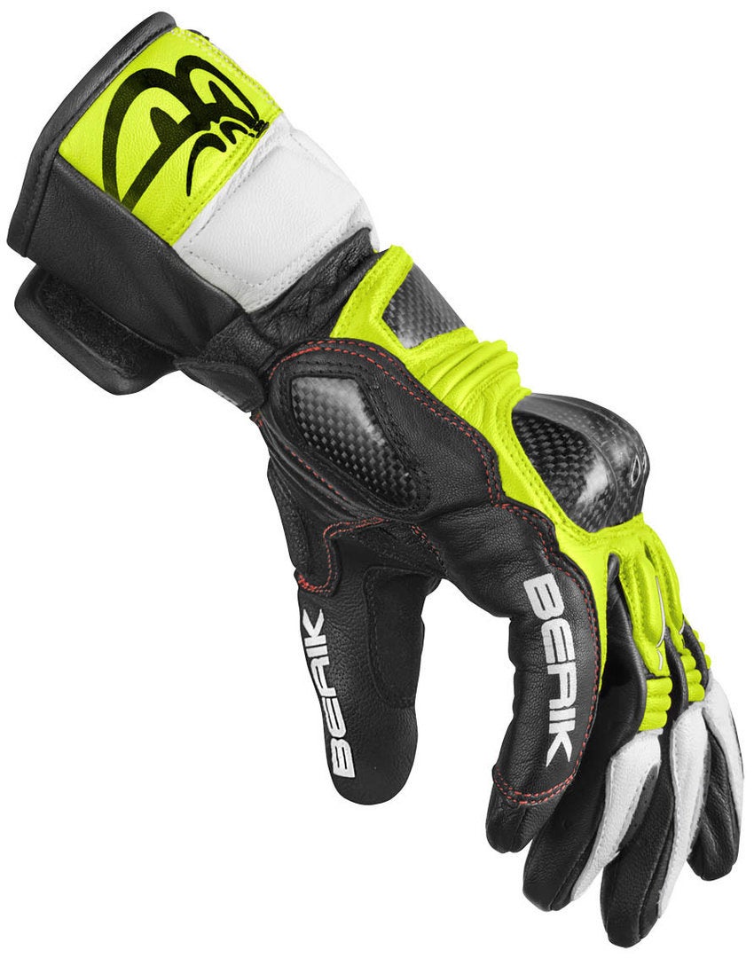 Berik Namib Pro Motorradhandschuhe schwarz/weiß/neon-gelb M Abbildung 3