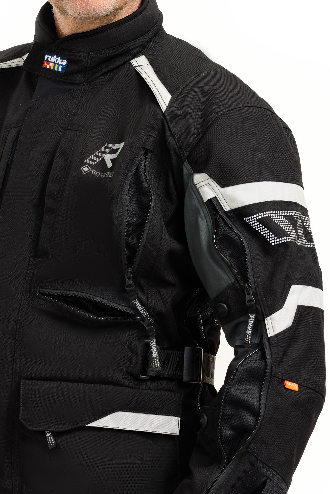 Rukka Madagasca-R Giacca tessile moto nero/grigio 64 Figura 7