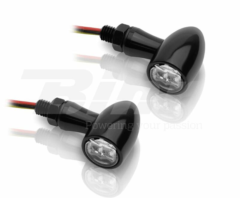 V-DELAR Blinkers LED V-PARTS 12V alu svart Figur 3