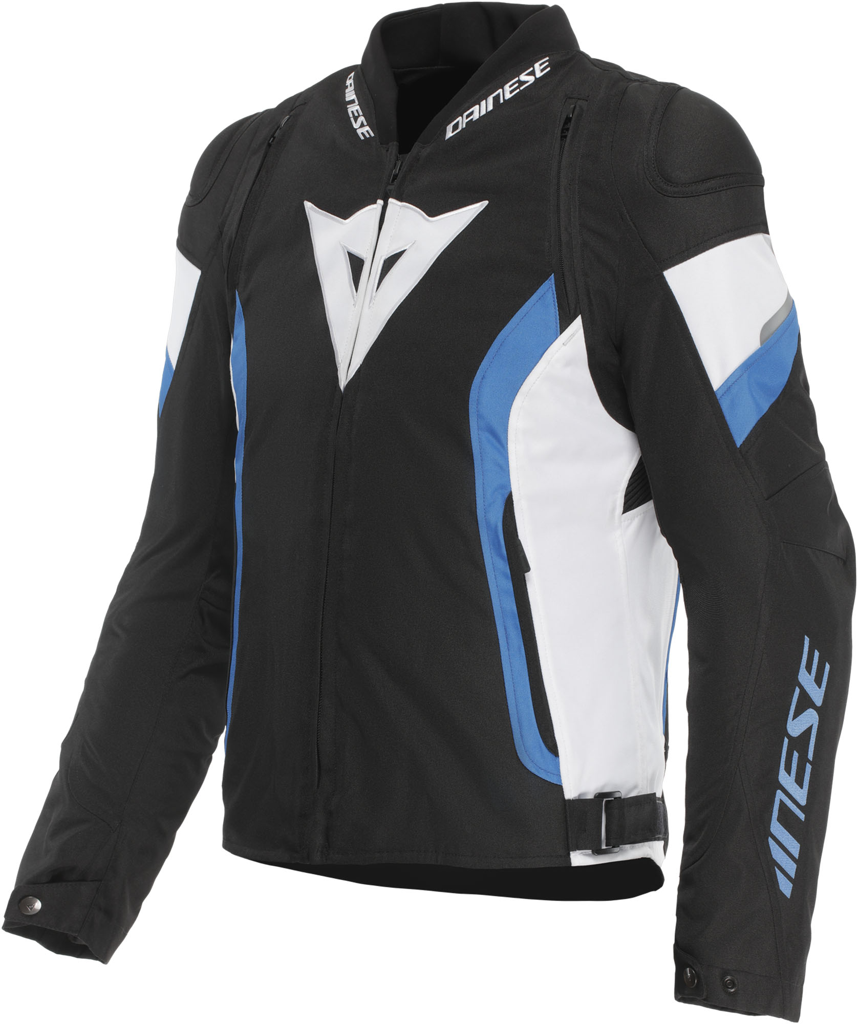 Dainese Avro 5 오토바이 섬유 재킷 블랙/블루/화이트 58 그림 1