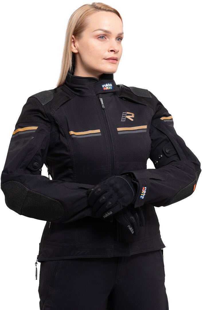 Rukka Armatou-R waterproof Ladies Motorcycle Textile Jacket black/brown 40 Figure 5