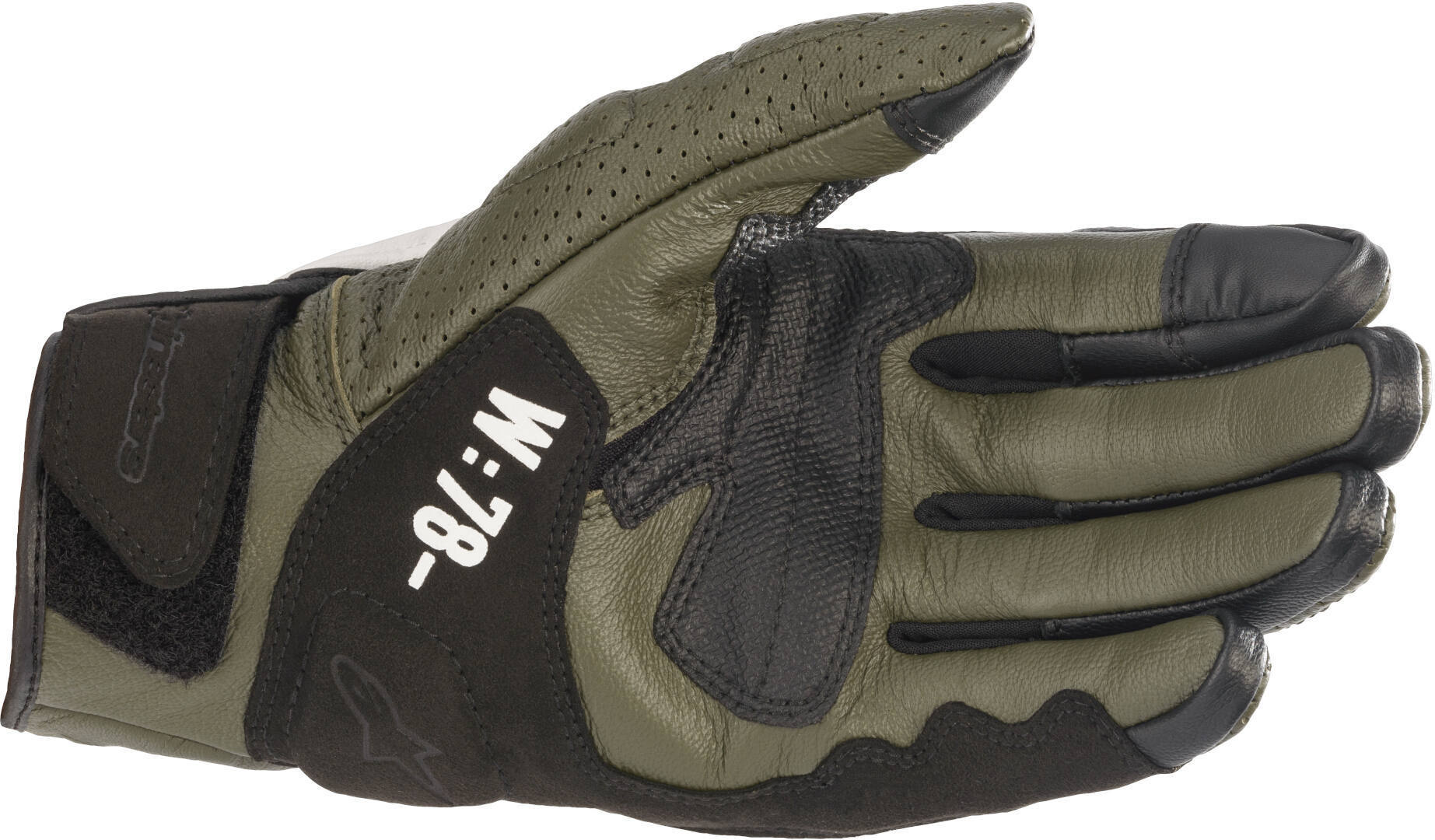 Alpinestars AS-DSL Kei Motorcykelhandsker grøn/hvid/sort L Figur 2